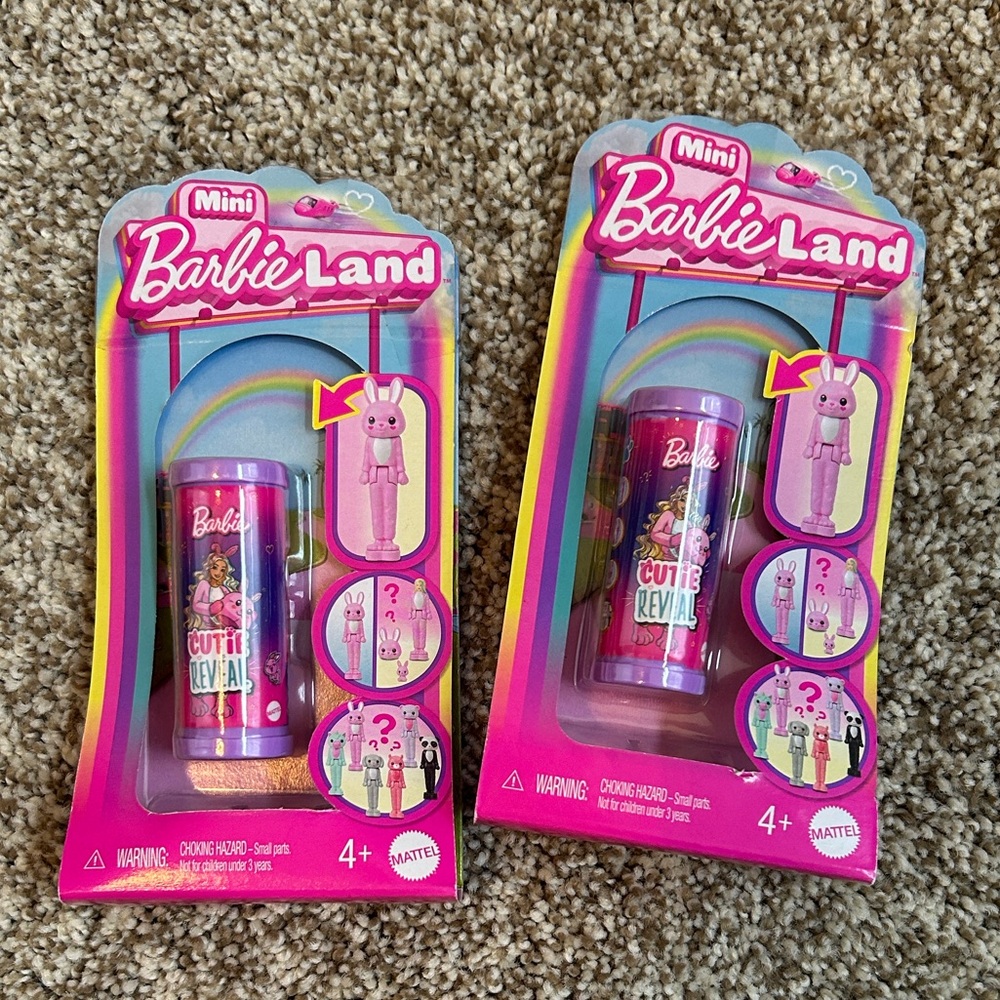 Barbie Mini BarbieLand Pop Reveal Dolls - Set of 2 NIB